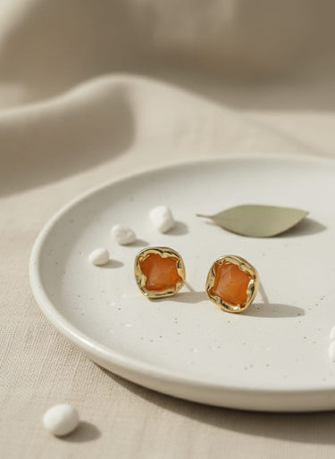 Orange Mist Earrings